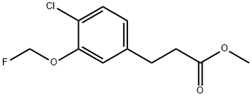 Methyl 3-(4-chloro-3-(fluoromethoxy)phenyl)propanoate Structure