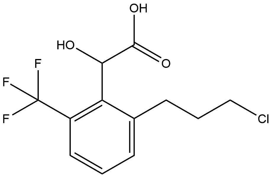 2-(3-Chloropropyl)-6-(trifluoromethyl)mandelic acid Structure