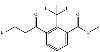 Methyl 3-(3-bromopropanoyl)-2-(trifluoromethyl)benzoate Structure