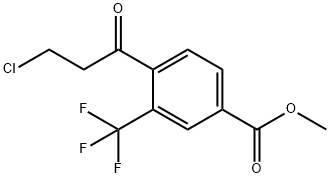 Methyl 4-(3-chloropropanoyl)-3-(trifluoromethyl)benzoate Structure