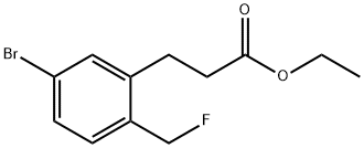 Ethyl 3-(5-bromo-2-(fluoromethyl)phenyl)propanoate Structure