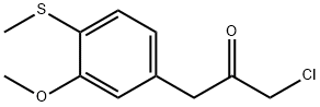 5-(3-Chloro-2-oxopropyl)-2-(methylthio)anisole Structure