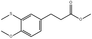 Methyl 3-(4-methoxy-3-(methylthio)phenyl)propanoate Structure