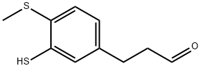 2-(Methylthio)-5-(3-oxopropyl)thiophenol Structure