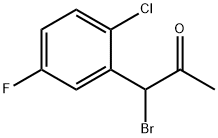 1-Bromo-1-(2-chloro-5-fluorophenyl)propan-2-one Structure