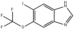 5-Iodo-6-trifluoromethylthio-1H-benzimidazole Structure