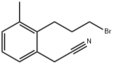 2-(3-Bromopropyl)-3-methylphenylacetonitrile Structure