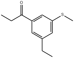 1-(3-Ethyl-5-(methylthio)phenyl)propan-1-one Structure