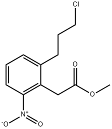 Methyl 2-(3-chloropropyl)-6-nitrophenylacetate Structure