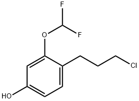 4-(3-Chloropropyl)-3-(difluoromethoxy)phenol Structure