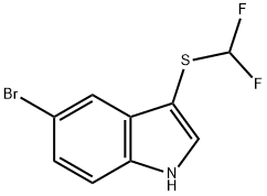 5-Bromo-3-(difluoromethylthio)indole Structure