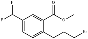 Methyl 2-(3-bromopropyl)-5-(difluoromethyl)benzoate Structure