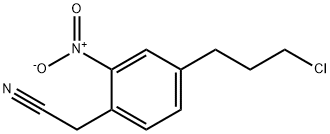 4-(3-Chloropropyl)-2-nitrophenylacetonitrile Structure