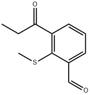 2-(Methylthio)-3-propionylbenzaldehyde Structure