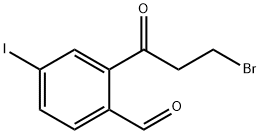 2-(3-Bromopropanoyl)-4-iodobenzaldehyde Structure