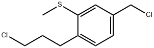 4-(3-Chloropropyl)-3-(methylthio)benzyl chloride Structure