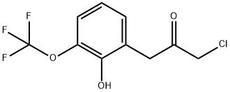 2-(3-Chloro-2-oxopropyl)-6-(trifluoromethoxy)phenol Structure