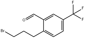 2-(3-Bromopropyl)-5-(trifluoromethyl)benzaldehyde Structure