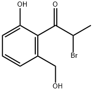 2-(2-Bromopropanoyl)-3-(hydroxymethyl)phenol Structure