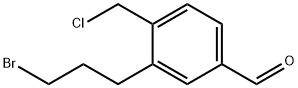 3-(3-Bromopropyl)-4-(chloromethyl)benzaldehyde Structure