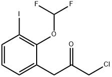 1-Chloro-3-(2-(difluoromethoxy)-3-iodophenyl)propan-2-one Structure