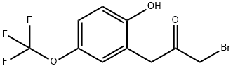 2-(3-Bromo-2-oxopropyl)-4-(trifluoromethoxy)phenol Structure