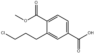 Methyl 4-carboxy-2-(3-chloropropyl)benzoate Structure