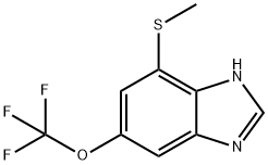 4-Methylthio-6-trifluoromethoxy-1H-benzimidazole Structure