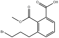 Methyl 2-(3-bromopropyl)-6-carboxybenzoate Structure