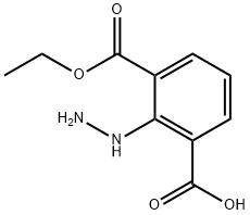 Ethyl 3-carboxy-2-hydrazinylbenzoate Structure