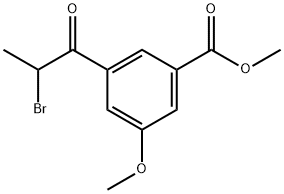 Methyl 3-(2-bromopropanoyl)-5-methoxybenzoate Structure