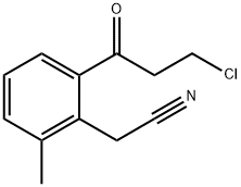 2-(3-Chloropropanoyl)-6-methylphenylacetonitrile Structure