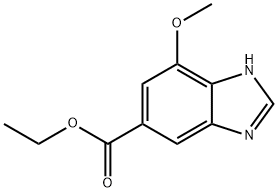1H-Benzimidazole-5-carboxylic acid, 7-methoxy-, ethyl ester Structure