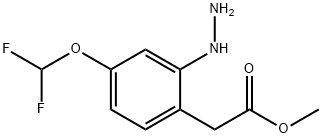 Methyl 4-(difluoromethoxy)-2-hydrazinylphenylacetate Structure