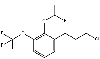 1-(3-Chloropropyl)-2-(difluoromethoxy)-3-(trifluoromethoxy)benzene 구조식 이미지