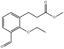 Methyl 2-ethoxy-3-formylphenylpropanoate Structure