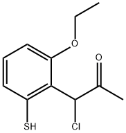 1-Chloro-1-(2-ethoxy-6-mercaptophenyl)propan-2-one Structure