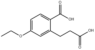 2-(2-Carboxyethyl)-4-ethoxybenzoic acid Structure