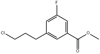 Methyl 3-(3-chloropropyl)-5-fluorobenzoate Structure