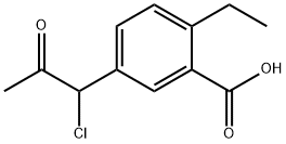 5-(1-Chloro-2-oxopropyl)-2-ethylbenzoic acid Structure