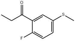 1-(2-Fluoro-5-(methylthio)phenyl)propan-1-one Structure