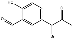 5-(1-Bromo-2-oxopropyl)-2-hydroxybenzaldehyde Structure