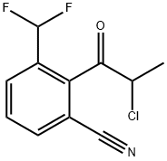 2-(2-Chloropropanoyl)-3-(difluoromethyl)benzonitrile Structure