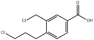 3-(Chloromethyl)-4-(3-chloropropyl)benzoic acid Structure