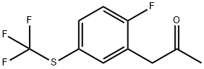 1-(2-Fluoro-5-(trifluoromethylthio)phenyl)propan-2-one Structure