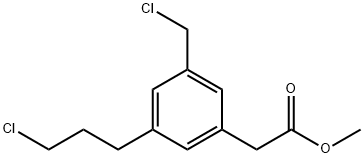 Methyl 3-(chloromethyl)-5-(3-chloropropyl)phenylacetate Structure