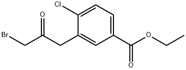 Ethyl 3-(3-bromo-2-oxopropyl)-4-chlorobenzoate Structure