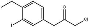 1-Chloro-3-(4-ethyl-3-iodophenyl)propan-2-one Structure