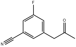 3-Fluoro-5-(2-oxopropyl)benzonitrile Structure