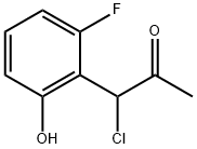 1-Chloro-1-(2-fluoro-6-hydroxyphenyl)propan-2-one 구조식 이미지